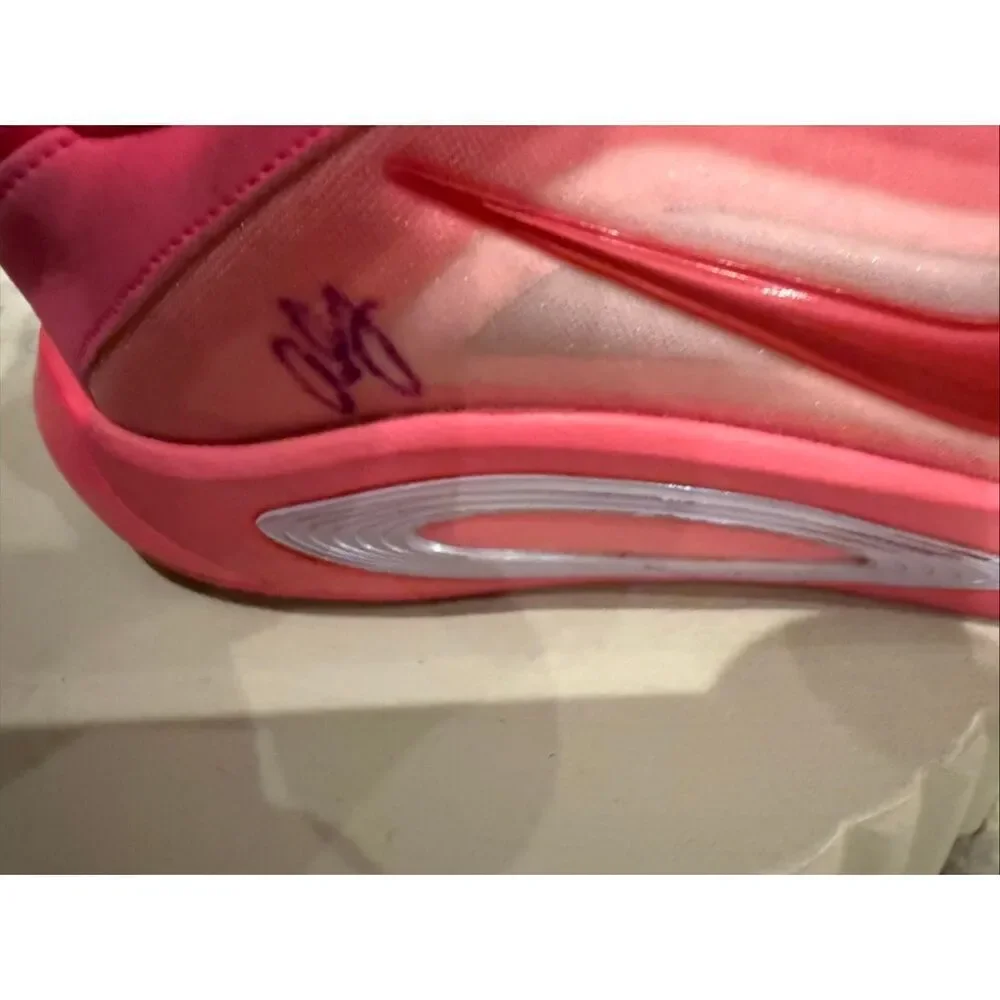 Nike Kid's A'ja Wilson A'One GS Basketball Sneakers Shoes Pink Size 5Y